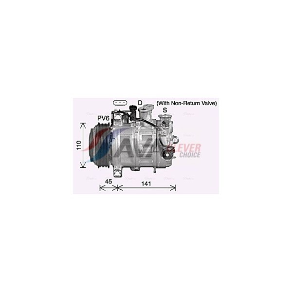 Kompressor, klimatanläggning 12V Ava quality cooling MSAK773 AVA QUALITY COOLING