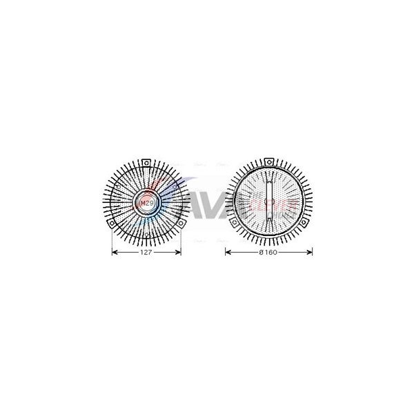 Koppling, kylarfläkt Ava quality cooling MSC453 AVA QUALITY COOLING