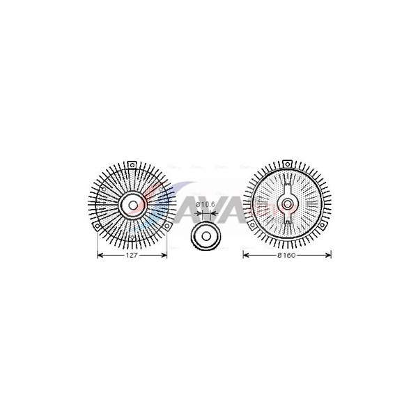 Koppling, kylarfläkt Ava quality cooling MSC489 AVA QUALITY COOLING Koppling, kylarfläkt Ava quality cooling MSC489 AVA QUALITY COOLING