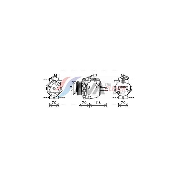 Kompressor, klimatanläggning Ava quality cooling MTAK224 AVA QUALITY COOLING