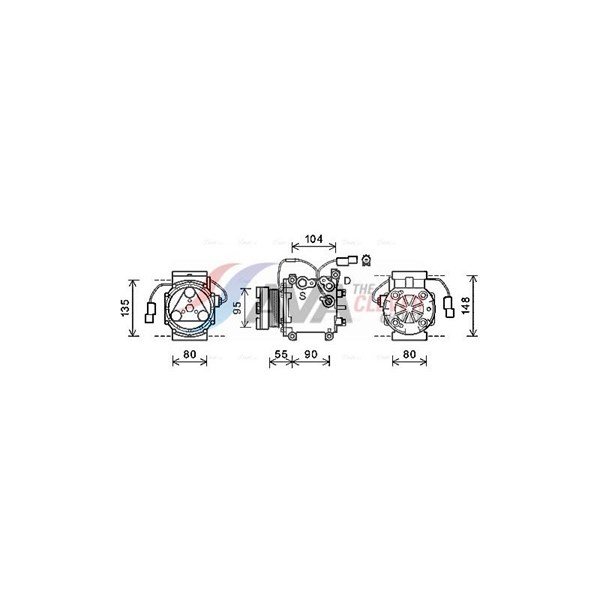 Kompressor, klimatanläggning Ava quality cooling MTAK242 AVA QUALITY COOLING