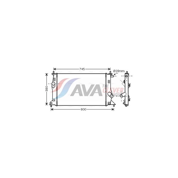 Kylare, motorkylning Ava quality cooling MZ2183 AVA QUALITY COOLING