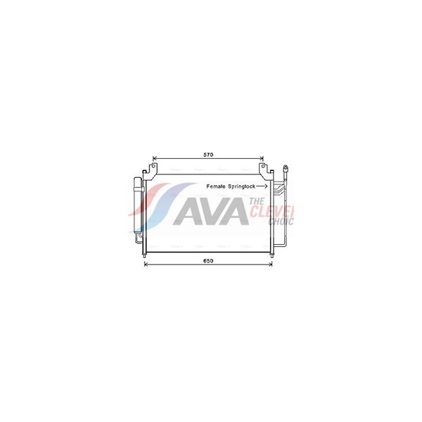 Kondensor, klimatanläggning Ava quality cooling MZA5240D AVA QUALITY COOLING Kondensor, klimatanläggning Ava quality cooling MZA5240D AVA QUALITY COOLING
