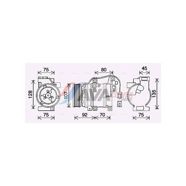 Kompressor, klimatanläggning Ava quality cooling MZAK293 AVA QUALITY COOLING Kompressor, klimatanläggning Ava quality cooling MZAK293 AVA QUALITY COOLING