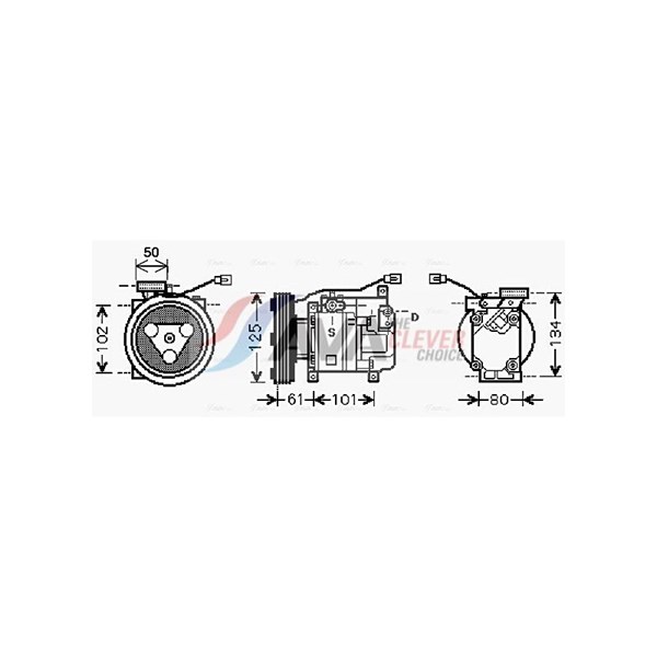 Kompressor, klimatanläggning Ava quality cooling MZK207 AVA QUALITY COOLING