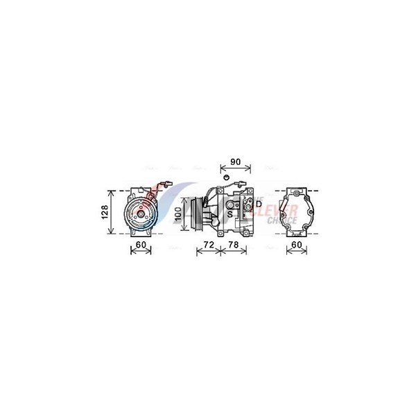 Kompressor, klimatanläggning Ava quality cooling MZK253 AVA QUALITY COOLING
