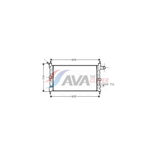 Kylare, motorkylning Ava quality cooling OL2022 AVA QUALITY COOLING Kylare, motorkylning Ava quality cooling OL2022 AVA QUALITY COOLING