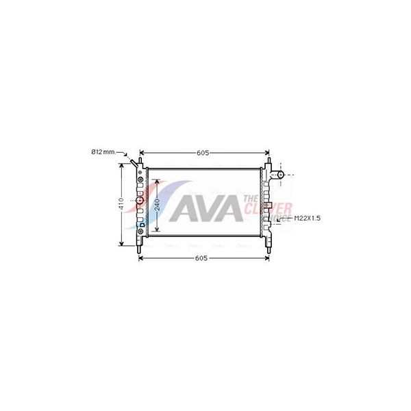 Kylare, motorkylning Ava quality cooling OL2026 AVA QUALITY COOLING