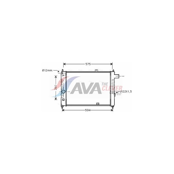 Kylare, motorkylning Ava quality cooling OL2055 AVA QUALITY COOLING Kylare, motorkylning Ava quality cooling OL2055 AVA QUALITY COOLING