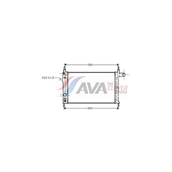 Kylare, motorkylning Ava quality cooling OL2163 AVA QUALITY COOLING