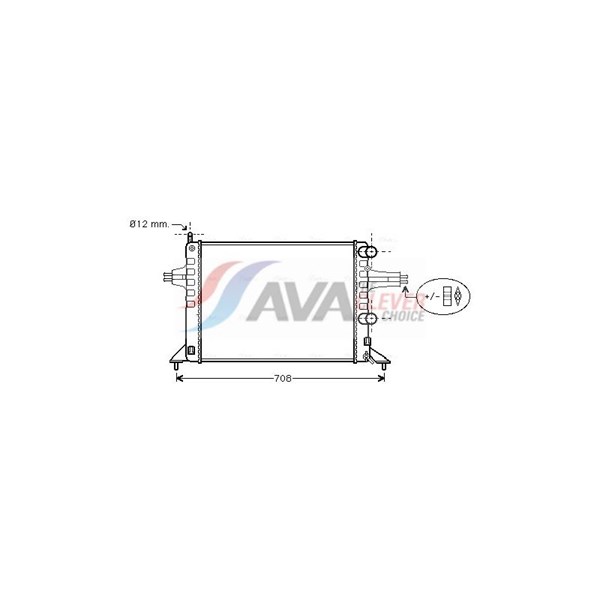 Kylare, motorkylning Ava quality cooling OL2257 AVA QUALITY COOLING