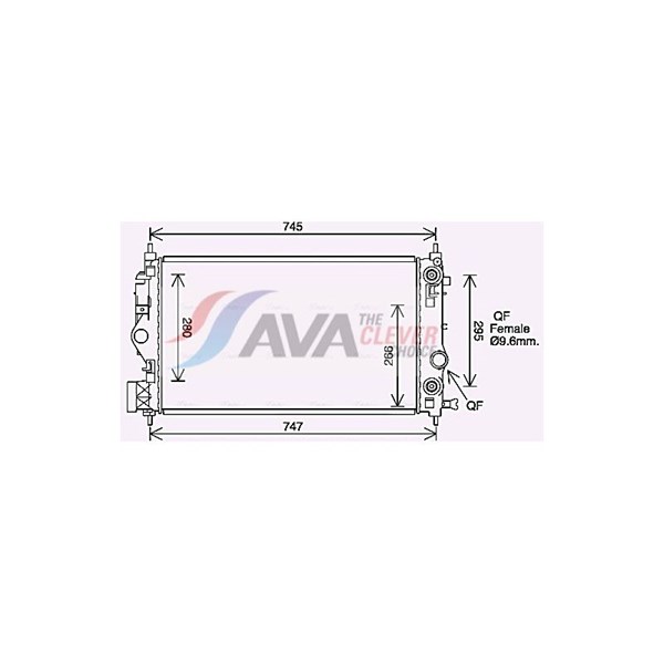 Kylare, motorkylning Ava quality cooling OL2687 AVA QUALITY COOLING Kylare, motorkylning Ava quality cooling OL2687 AVA QUALITY COOLING
