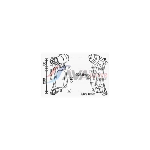 Oljekylare, motor