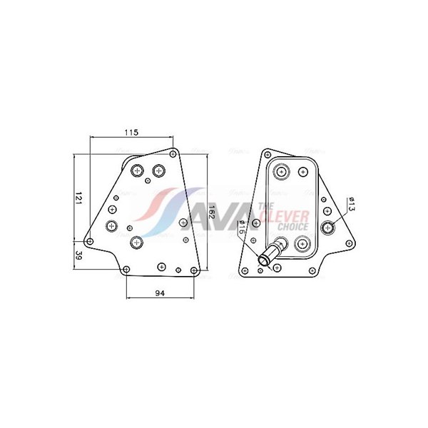 Oljekylare, motor