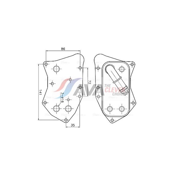 Oljekylare, motor