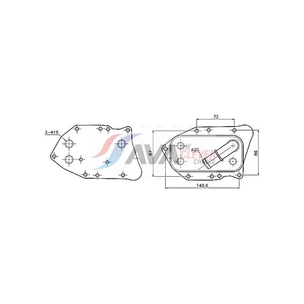 Oljekylare, motor