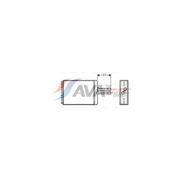 Värmeväxlare, kupévärme Ava quality cooling OL6216 AVA QUALITY COOLING Värmeväxlare, kupévärme Ava quality cooling OL6216 AVA QUALITY COOLING
