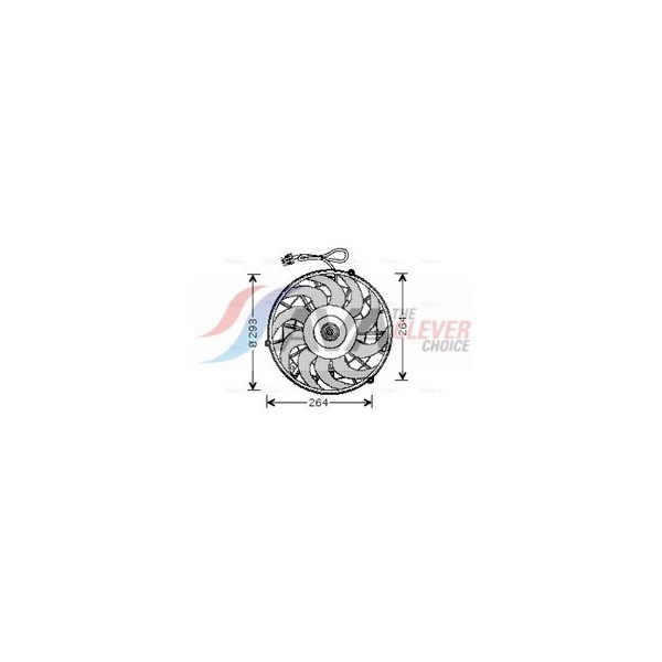 Fläkt, kylare 12V Ava quality cooling OL7507 AVA QUALITY COOLING Fläkt, kylare 12V Ava quality cooling OL7507 AVA QUALITY COOLING