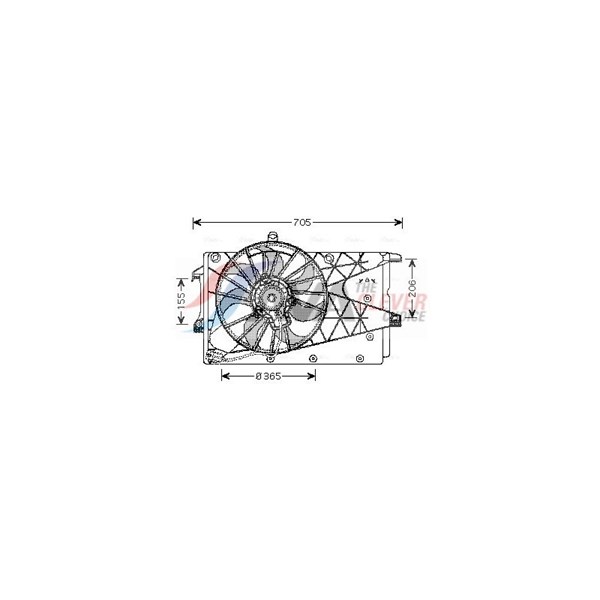 Fläkt, kylare 12V Ava quality cooling OL7526 AVA QUALITY COOLING Fläkt, kylare 12V Ava quality cooling OL7526 AVA QUALITY COOLING