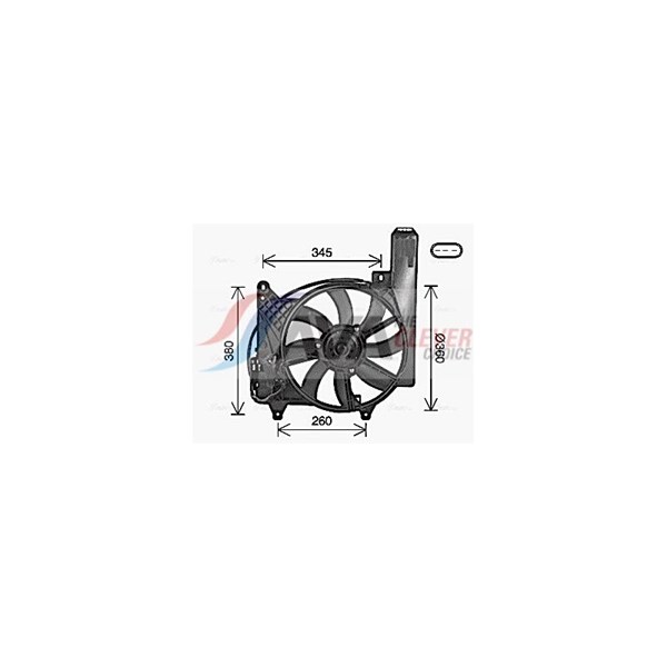 Fläkt, kylare 14V Ava quality cooling OL7744 AVA QUALITY COOLING Fläkt, kylare 14V Ava quality cooling OL7744 AVA QUALITY COOLING