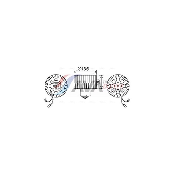 Kupéfläkt 12V Ava quality cooling OL8632 AVA QUALITY COOLING