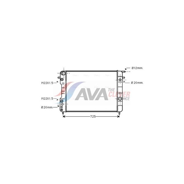 Kylare, motorkylning Ava quality cooling OLA2247 AVA QUALITY COOLING