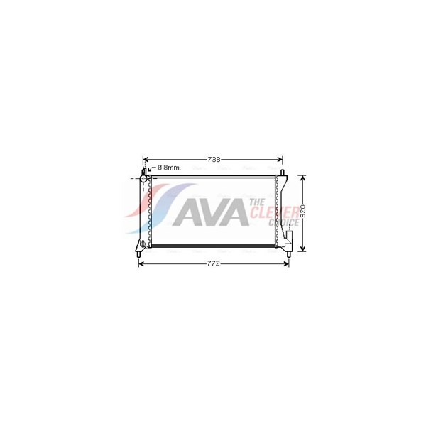 Kylare, motorkylning Ava quality cooling OLA2386 AVA QUALITY COOLING Kylare, motorkylning Ava quality cooling OLA2386 AVA QUALITY COOLING