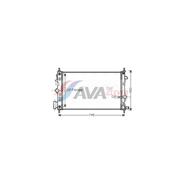 Kylare, motorkylning Ava quality cooling OLA2473 AVA QUALITY COOLING