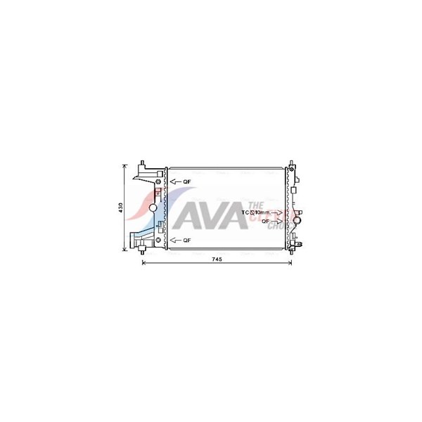 Kylare, motorkylning Ava quality cooling OLA2486 AVA QUALITY COOLING