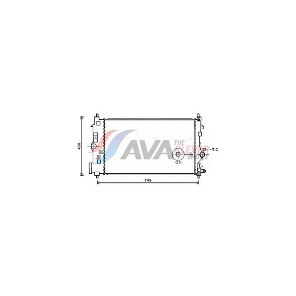 Kylare, motorkylning Ava quality cooling OLA2591 AVA QUALITY COOLING