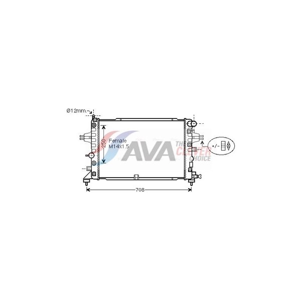 Kylare, motorkylning Ava quality cooling OLA2625 AVA QUALITY COOLING Kylare, motorkylning Ava quality cooling OLA2625 AVA QUALITY COOLING