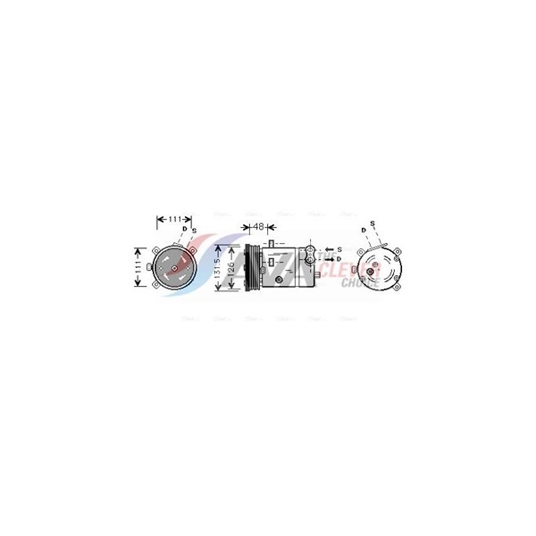 Kompressor, klimatanläggning 12V Ava quality cooling OLAK280 AVA QUALITY COOLING Kompressor, klimatanläggning 12V Ava quality cooling OLAK280 AVA QUALITY COOLING