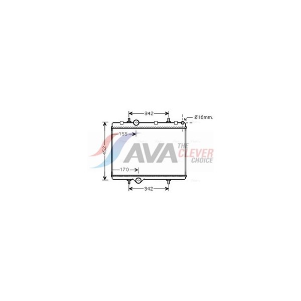 Kylare, motorkylning Ava quality cooling PE2281 AVA QUALITY COOLING