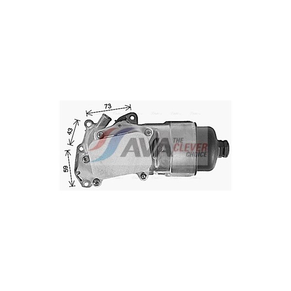 Oljekylare, motor