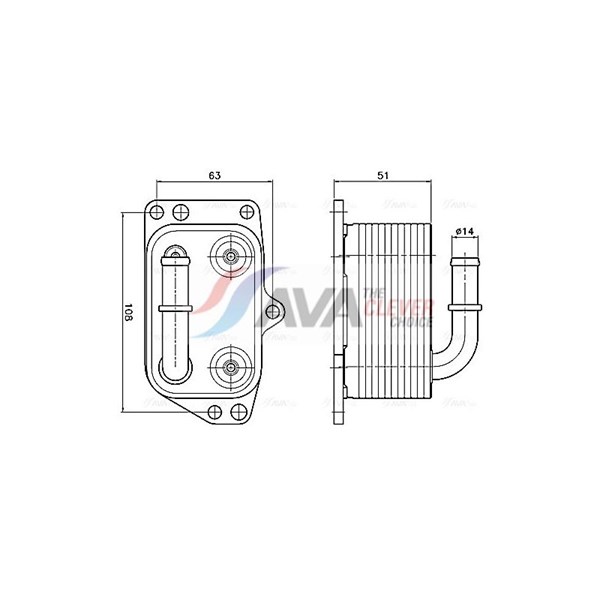 Oljekylare, motor