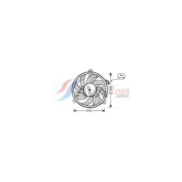 Fläkt, kylare 12V Ava quality cooling PE7524 AVA QUALITY COOLING