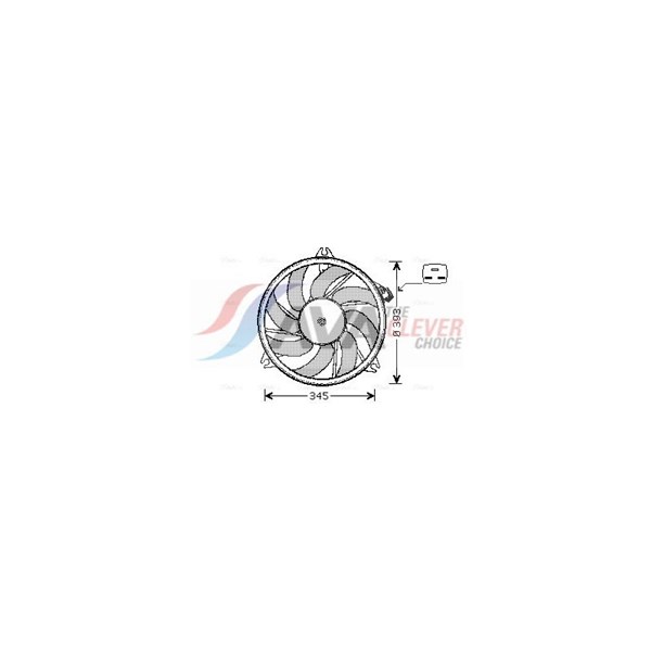 Fläkt, kylare 12V Ava quality cooling PE7525 AVA QUALITY COOLING Fläkt, kylare 12V Ava quality cooling PE7525 AVA QUALITY COOLING