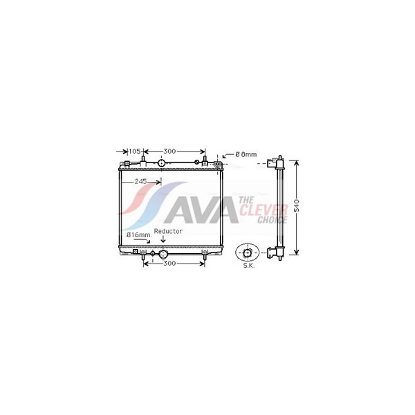 Kylare, motorkylning Ava quality cooling PEA2276 AVA QUALITY COOLING Kylare, motorkylning Ava quality cooling PEA2276 AVA QUALITY COOLING