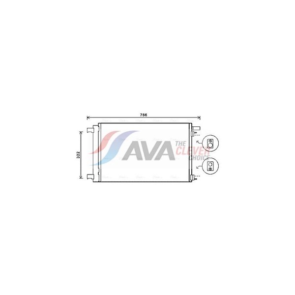 Kondensor, klimatanläggning Ava quality cooling PEA5364D AVA QUALITY COOLING