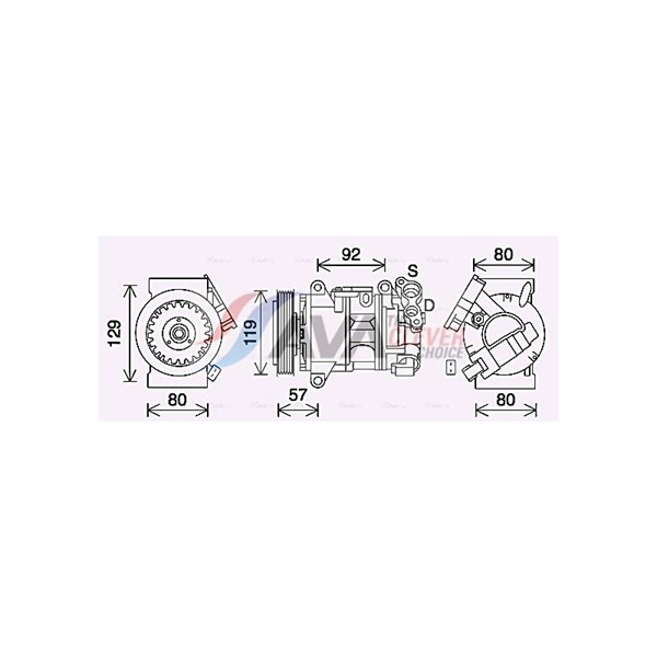 Kompressor, klimatanläggning Ava quality cooling PEAK408 AVA QUALITY COOLING Kompressor, klimatanläggning Ava quality cooling PEAK408 AVA QUALITY COOLING