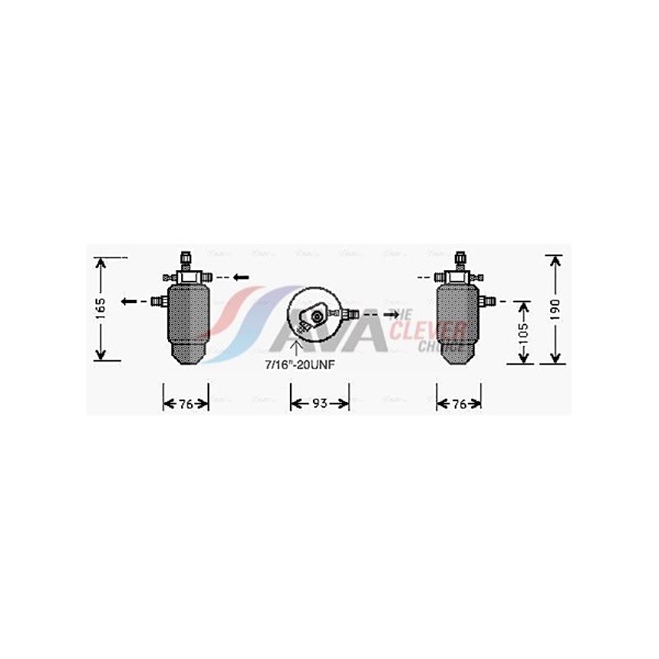 Torkfilter Ava quality cooling PED197 AVA QUALITY COOLING Torkfilter Ava quality cooling PED197 AVA QUALITY COOLING