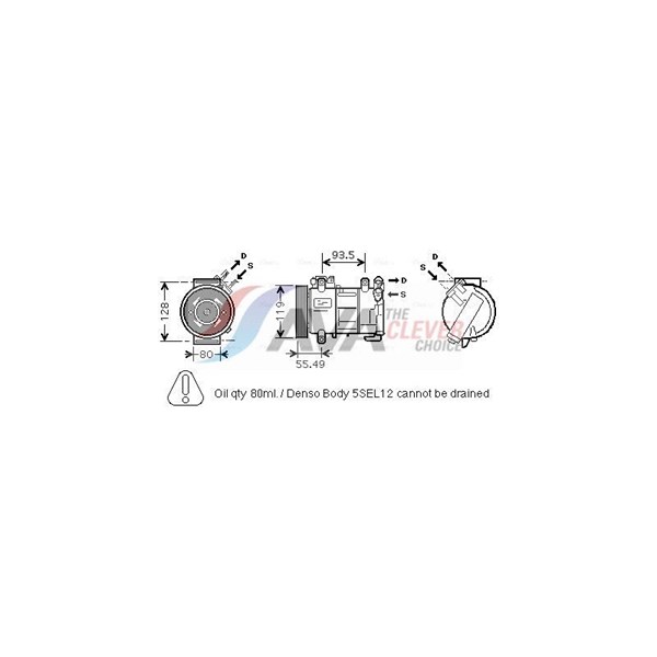 Kompressor, klimatanläggning Ava quality cooling PEK315 AVA QUALITY COOLING Kompressor, klimatanläggning Ava quality cooling PEK315 AVA QUALITY COOLING