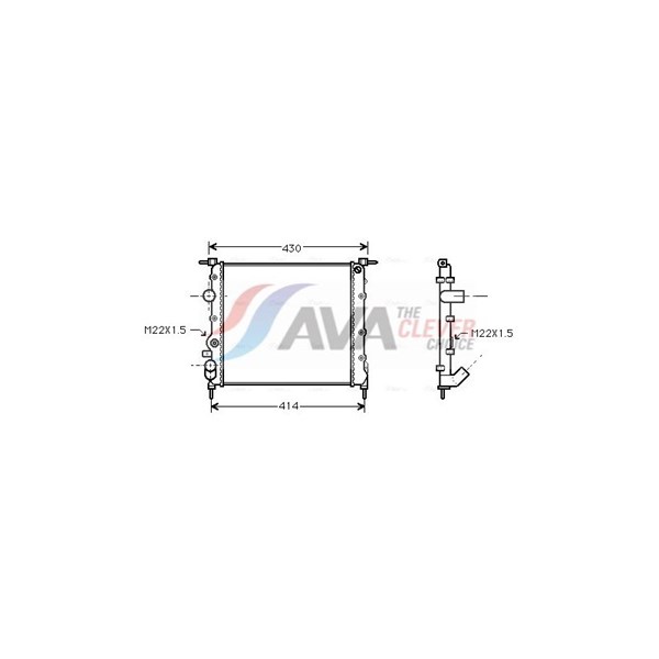 Kylare, motorkylning Ava quality cooling RT2260 AVA QUALITY COOLING Kylare, motorkylning Ava quality cooling RT2260 AVA QUALITY COOLING