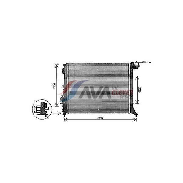 Kylare, motorkylning Ava quality cooling RT2648 AVA QUALITY COOLING Kylare, motorkylning Ava quality cooling RT2648 AVA QUALITY COOLING