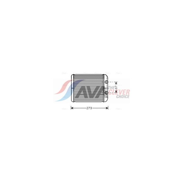 Värmeväxlare, kupévärme Ava quality cooling RT6343 AVA QUALITY COOLING Värmeväxlare, kupévärme Ava quality cooling RT6343 AVA QUALITY COOLING
