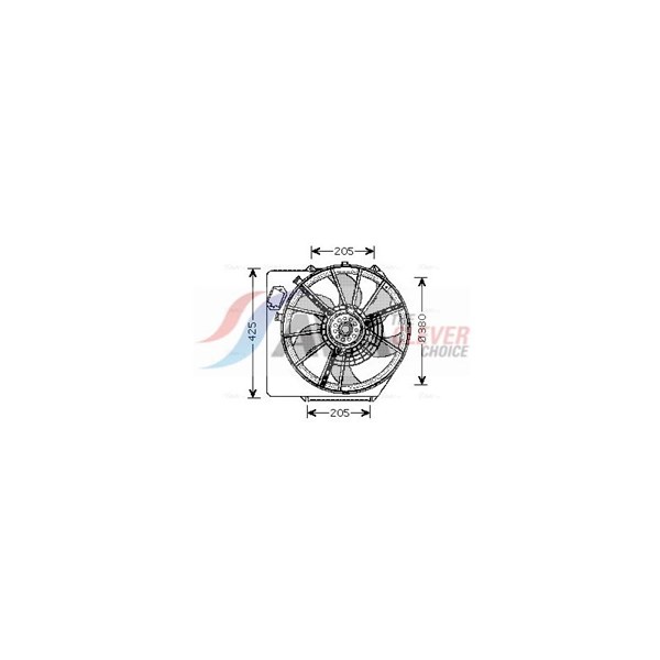 Fläkt, kylare 12V, Höger Ava quality cooling RT7536 AVA QUALITY COOLING