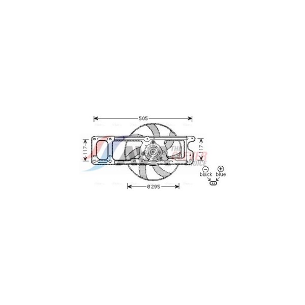 Fläkt, kylare 12V Ava quality cooling RT7537 AVA QUALITY COOLING Fläkt, kylare 12V Ava quality cooling RT7537 AVA QUALITY COOLING