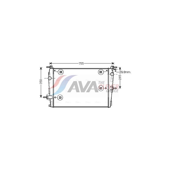 Kylare, motorkylning Ava quality cooling RTA2573 AVA QUALITY COOLING