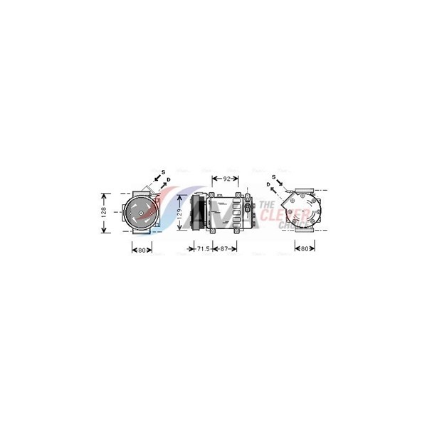 Kompressor, klimatanläggning 12V Kompressor, klimatanläggning 12V