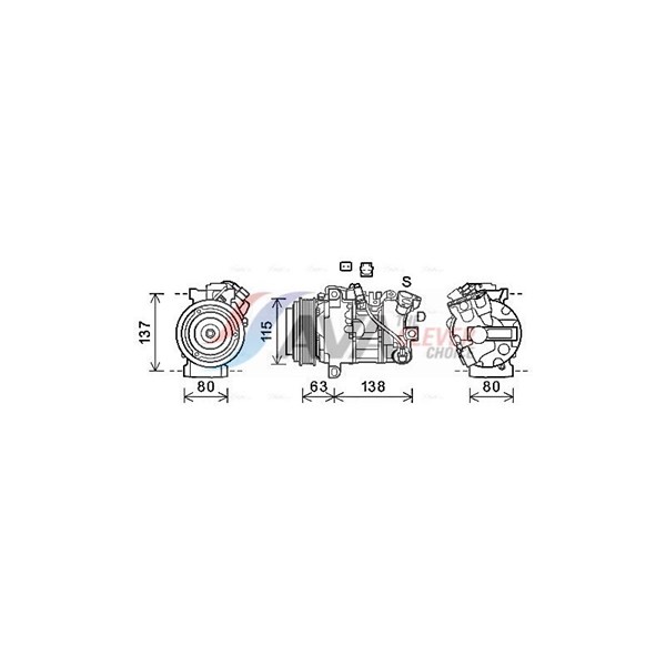Kompressor, klimatanläggning 12V Ava quality cooling RTAK630 AVA QUALITY COOLING
